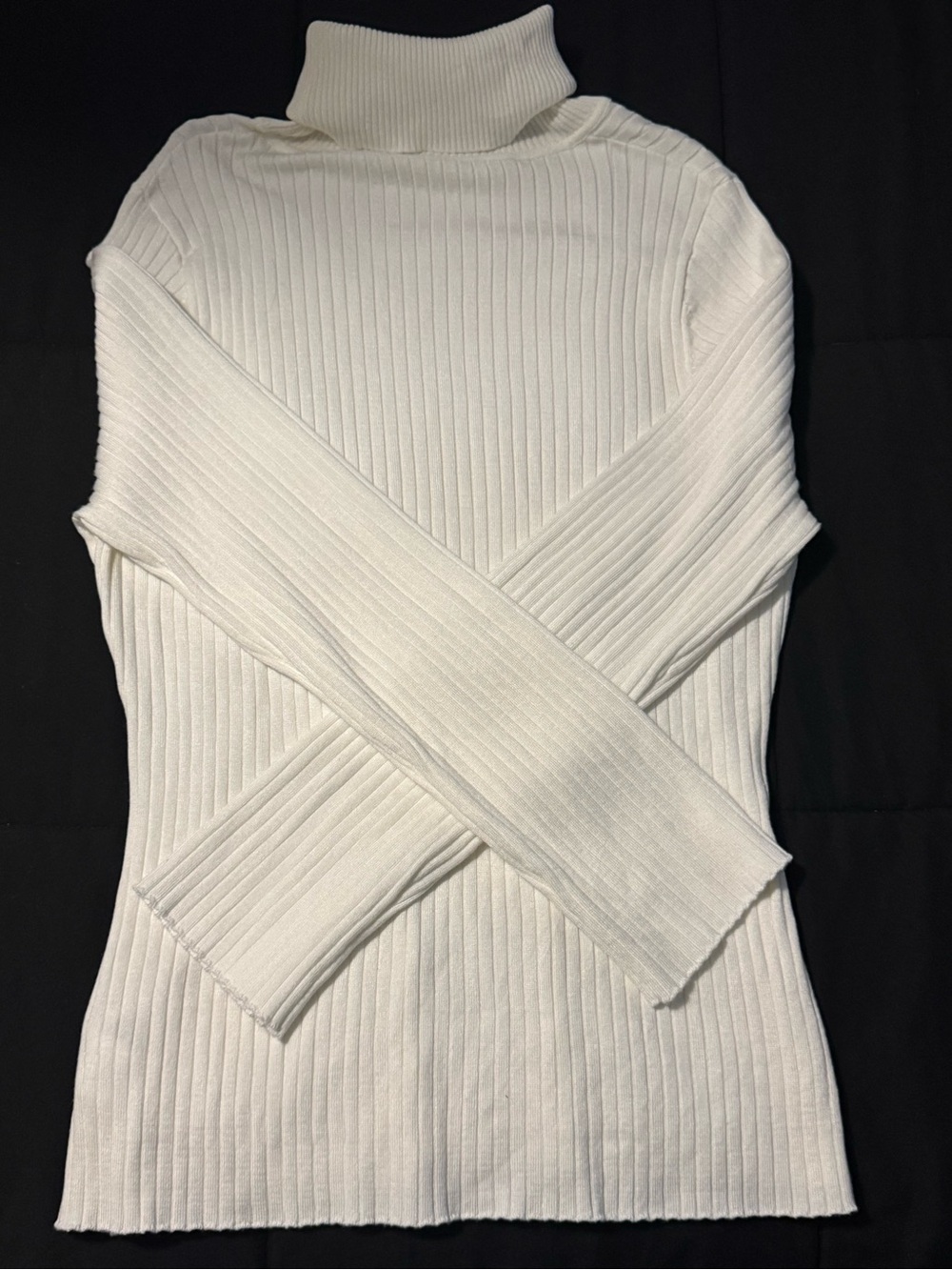 Women’s White Turtleneck Sweater